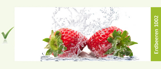 Küchenrückwand Motiv: Erdbeeren Splash 1002
