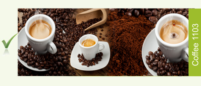Küchenrück Motiv: Coffee Kaffee Kaffeebohnen 1103